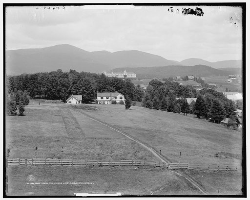 Lake Placid and Mirror Lake, Adirondack Mts., N.Y.