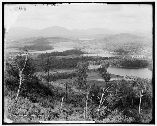 Saranac Lake from Baker Mt., N.Y.