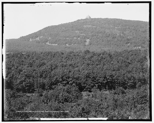 Mt. Tom and Mountain Park from the east, Holyoke, Mass