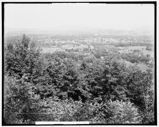Pittsfield and Greylock [Mountain] from the country club, Mass