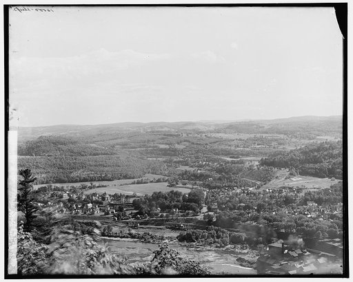 Conn. [i.e. Connecticut River] Valley at Bellows Falls, S.W. from Fall Mt.