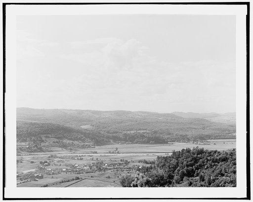 Conn. [i.e. Connecticut River] Valley at Bellows Falls, N.W. from Fall Mt.