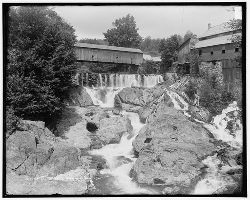 Falls above Brockway Gorge, Vt.