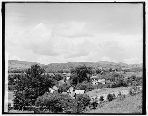 West from the depot, East Clarendon, Green Mountains