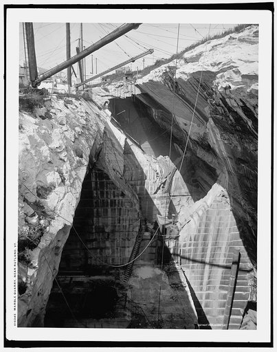 Marble quarry, near Rutland, Vt.