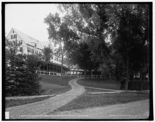 Entrance to grounds, Hyde Manor, Green Mountains