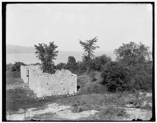 Ruins of Fort Crown Point, a British fort on Lake Champlain, Crown Point, New York