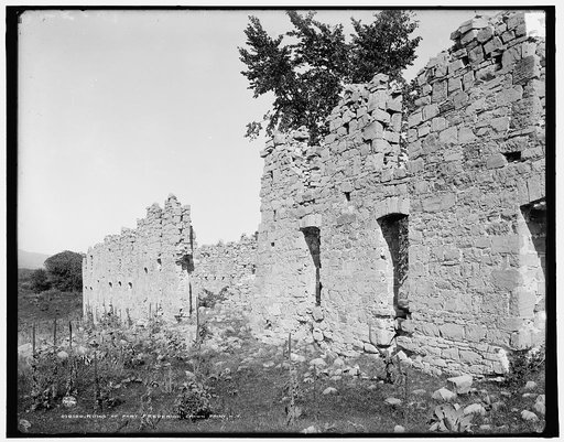 Ruins of Fort Crown Point, a British fort on Lake Champlain, Crown Point, New York