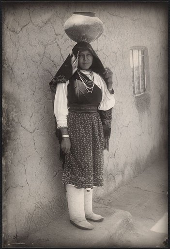 A woman of the Isleta Pueblo