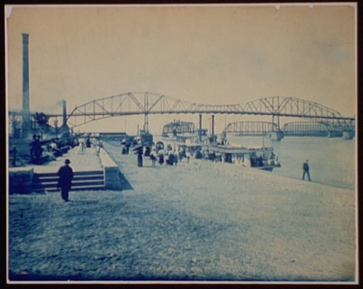 Winona, Minn., the levee below the bridge