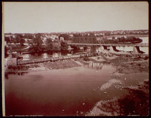 Janesville, Wis. from the railway bridge