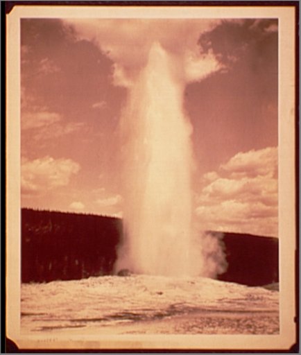 Old Faithful Geyser in Eruption
