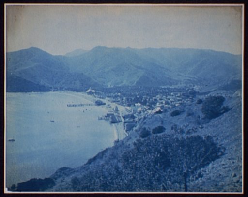 Avalon from the north, Santa Catalina Island