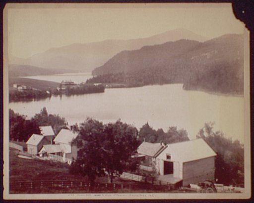 Mirror Lake and Lake Placid, Adirondack Mts.