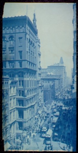 Broadway looking north from Dey Street, New York