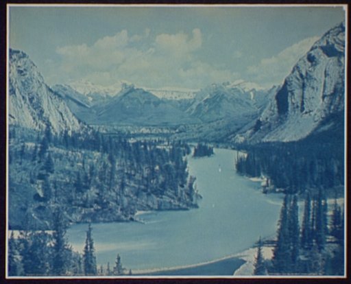 Down Bow Valley from Banff Springs Hotel, Alberta