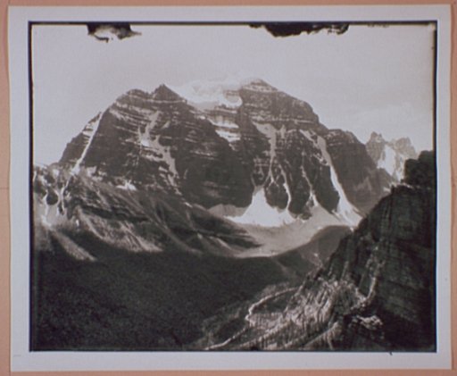 Mt. Temple from the Saddleback, Alberta