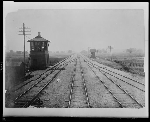 Interlocking signal station at Marshalltown, Ia.