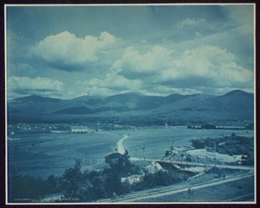 Presidential Range from Mt. Pleasant House. White Mountains