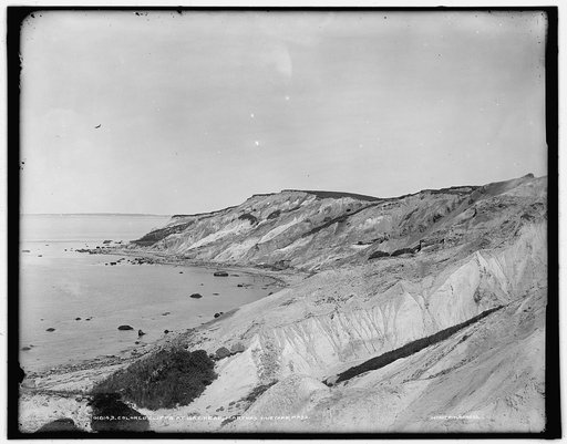 Colored cliffs at Gay Head, Martha's Vineyard, Mass.