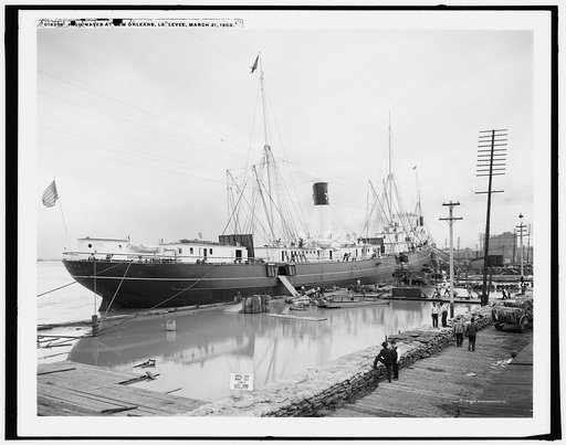 High water at New Orleans, La., levee, March 21, 1903