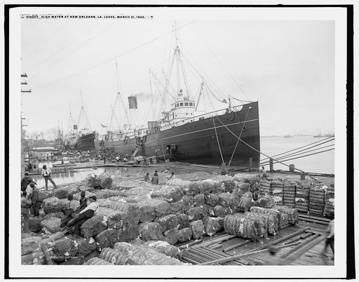 High water at New Orleans, La., levee, March 21, 1903