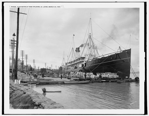 High water at New Orleans, La., levee, March 23, 1903