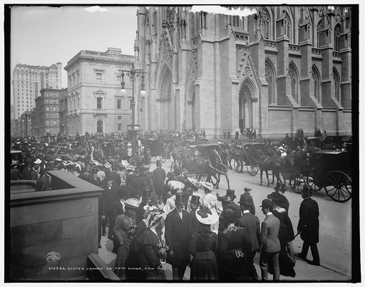 Easter crowds on Fifth Avenue, New York