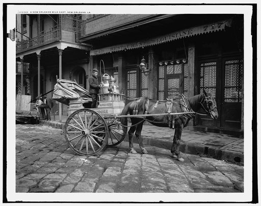 A New Orleans milk cart, New Orleans, La.