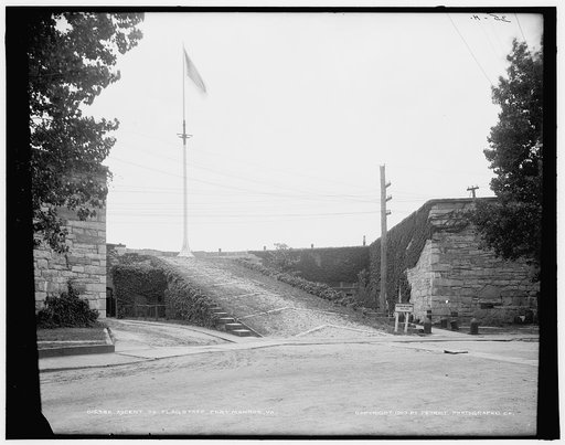 Ascent to flagstaff, Fort Monroe, Va.