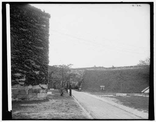 Approach to south postern, Fort Monroe, Va.