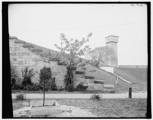 View near south postern, Fort Monroe, Va.