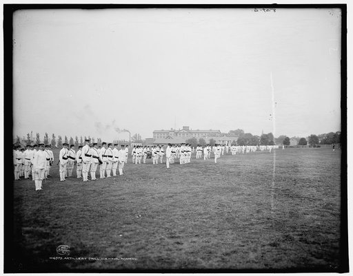 Artillery drill, U.S. Naval Academy