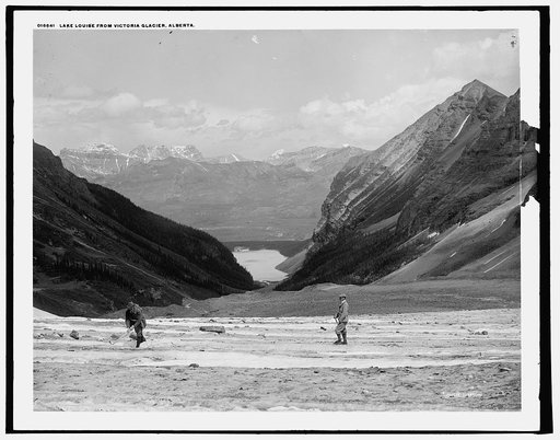 Lake Louise from Victoria Glacier, Alberta