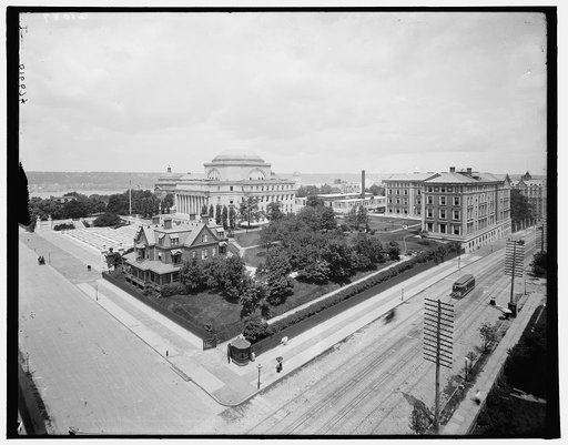 Columbia University and Hudson River