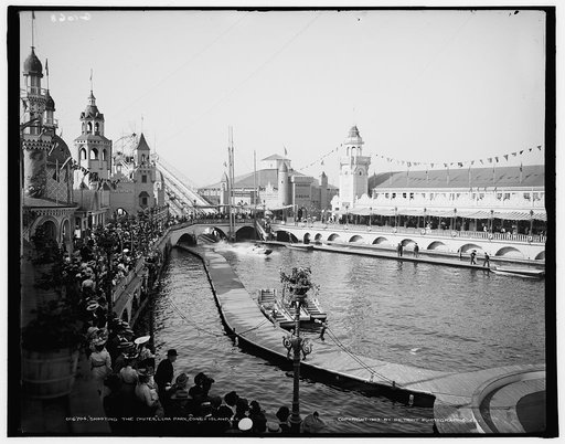 Shooting the chutes, Luna Park, Coney Island, N.Y.