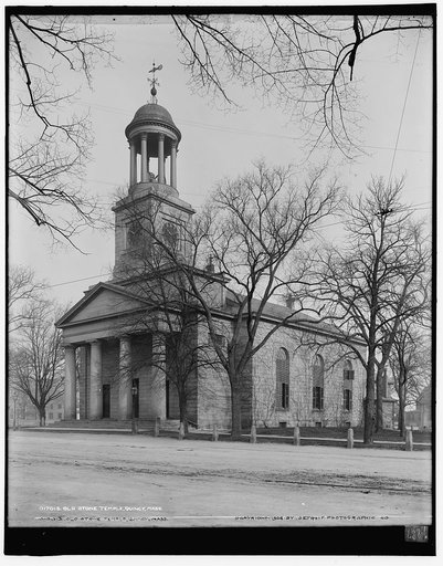 Old stone temple, Quincy, Mass.