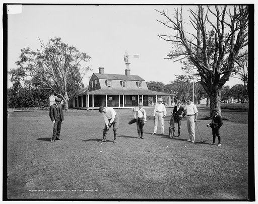 Golf at Manhansett [i.e. Manhanset House], Shelter Island, N.Y.