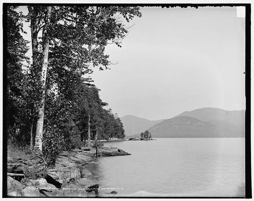 North from Belvoir Island, Lake George, N.Y.