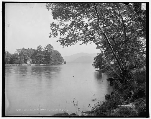 A Bit of shore at Bay View, Lake George, N.Y.