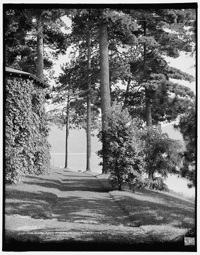 The Shore path, Green Island, Lake George, N.Y.