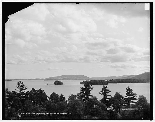 South from the Sagamore [Hotel], Green Island, Lake George, N.Y.