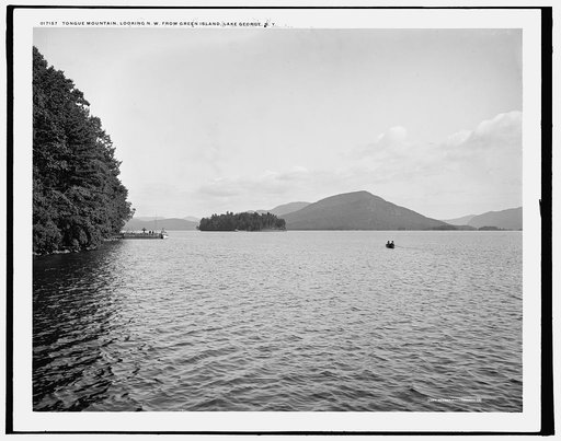 Tongue Mountain, looking n.w. from Green Island, Lake George, N.Y.