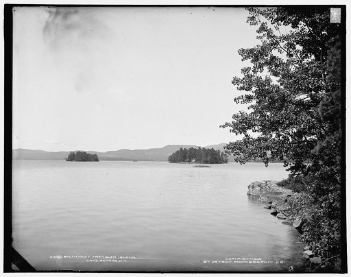 Southwest from Glen Island, Lake George, N.Y.