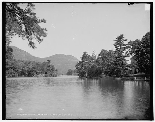 Northwest from Glen Island, Lake George