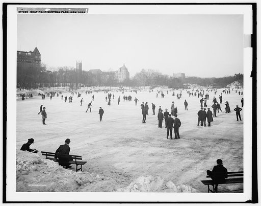 Skating in Central Park, New York