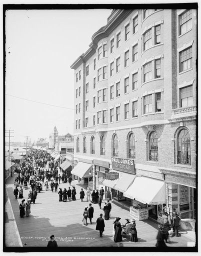 Young's Hotel and boardwalk, Atlantic City, N.J.