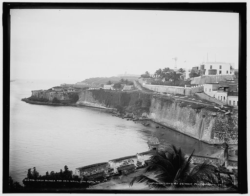 Casa Blanca and sea wall, San Juan, P.R.