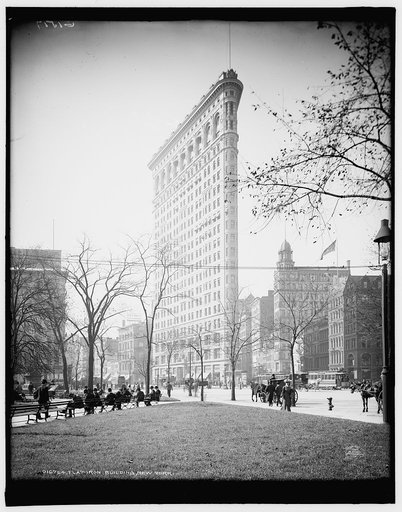 Flat-iron [i.e. Flatiron] Building, New York