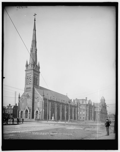 Catholic Church, Bishop's palace and schools, Cleveland, O[hio